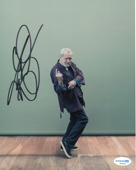 TERRY GILLIAM SIGNED 8X10 PHOTO (6) ALSO ACOA