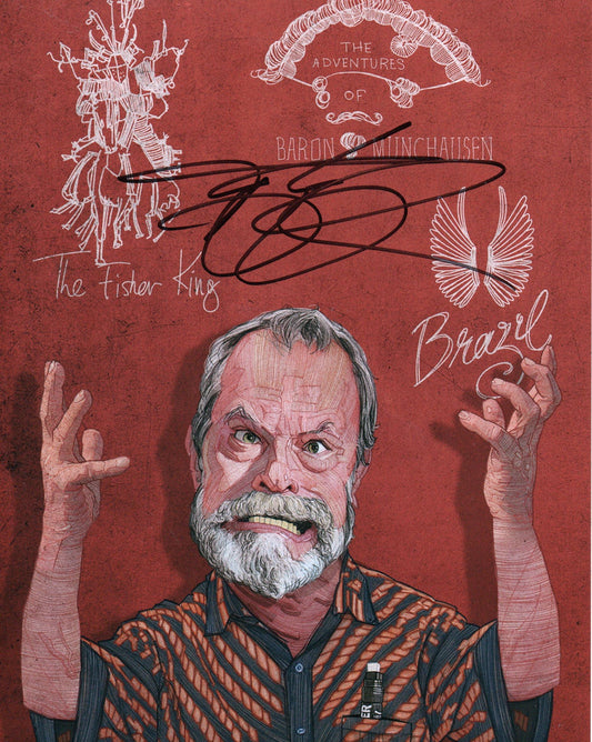 TERRY GILLIAM SIGNED 8X10 PHOTO (10)