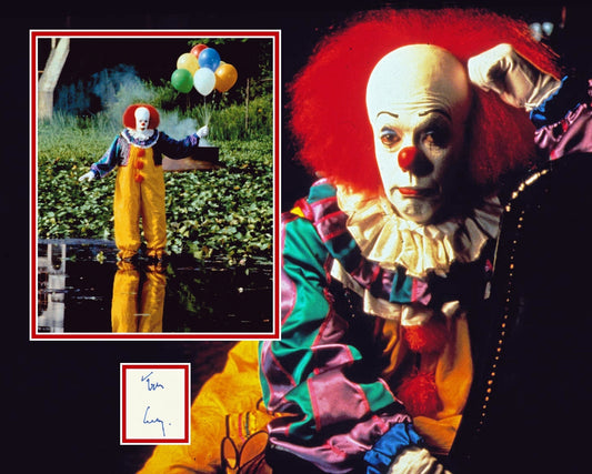 TIM CURRY SIGNED  IT PENNYWISE PHOTO MOUNT (2)