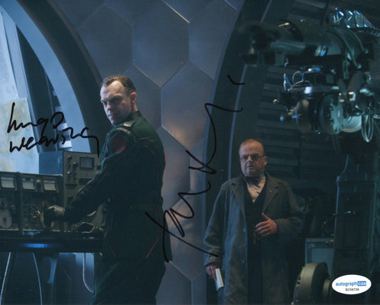 HUGO WEAVING AND TOBY JONES SIGNED CAPTAIN AMERICA 8X10 PHOTO ALSO ACOA (2)
