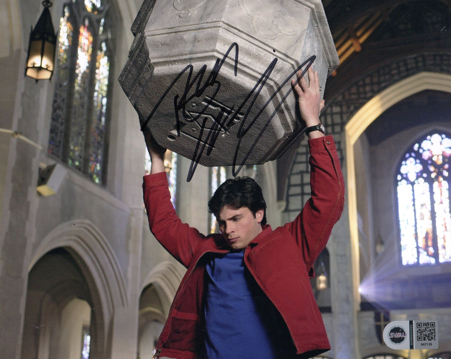 TOM WELLING SIGNED SMALLVILLE 8X10 PHOTO (2) ALSO SWAU