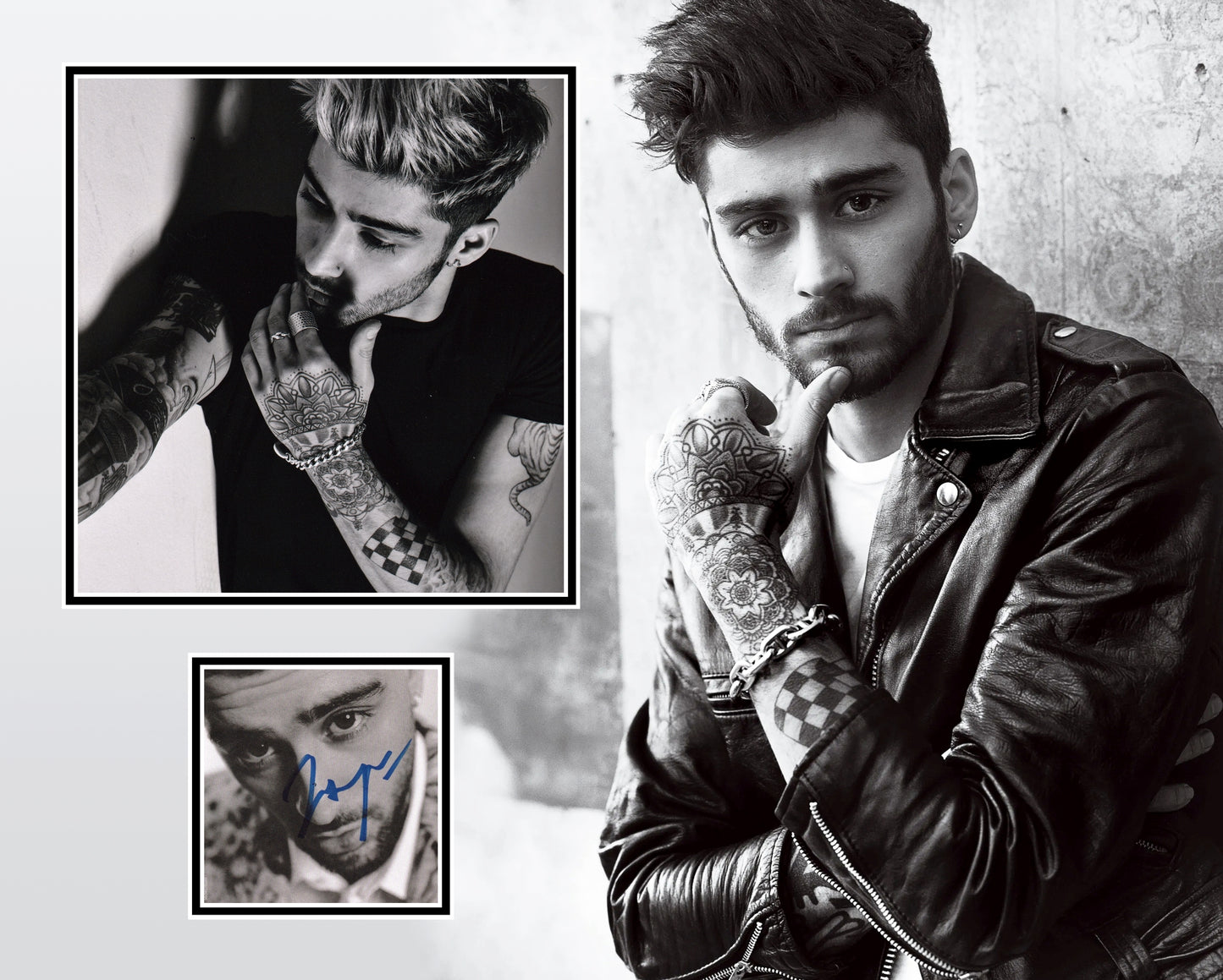 ZAYN MALIK SIGNED PHOTO MOUNT
