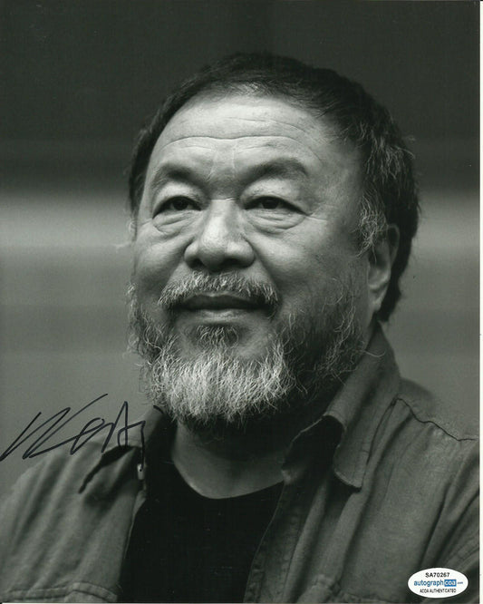 AI WEIWEI SIGNED  8X10 PHOTO (1) ALSO ACOA CERTIFIED