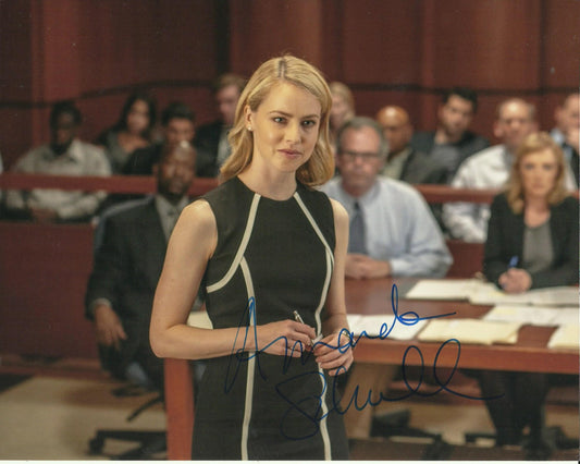 AMANDA SCHULL SIGNED SUITS 10X8 PHOTO (1)