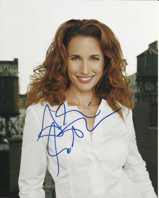 ANDIE MacDOWELL SIGNED SEXY 10X8 PHOTO (6)