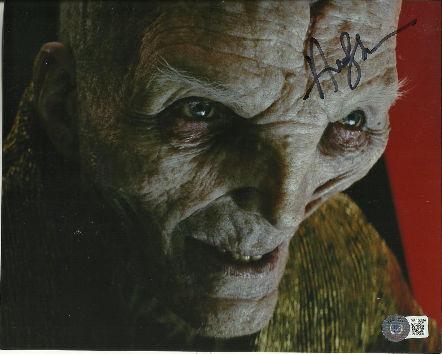 ANDY SERKIS SIGNED STAR WARS 8X10 PHOTO (7) ALSO BECKETT COA