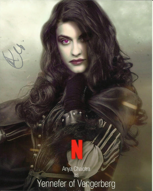 ANYA CHALOTRA SIGNED THE WITCHER 10X8 PHOTO (2)