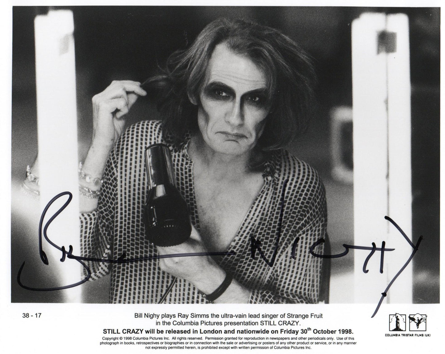 BILL NIGHY SIGNED STILL CRAZY 8X10 PHOTO (1)