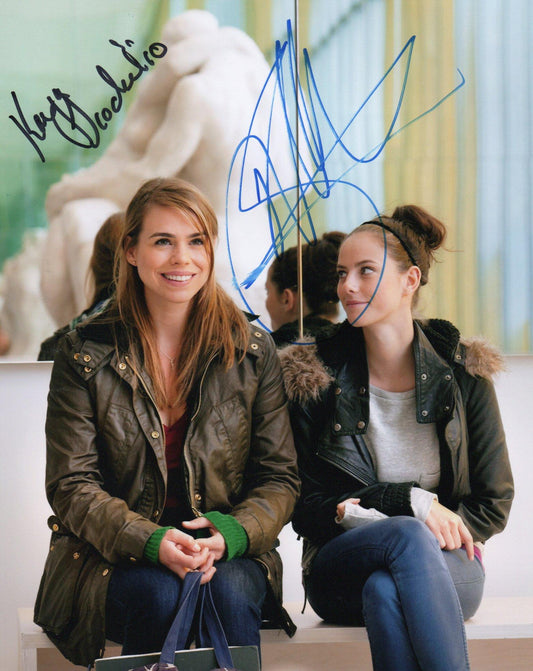 KAYA SCODELARIO AND BILLIE PIPER SIGNED TRUE LOVE 10X8 PHOTO (1)