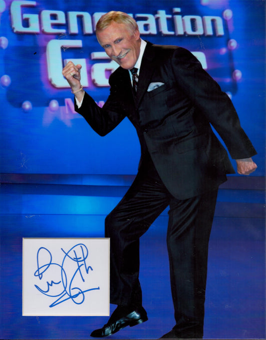 BRUCE FORSYTH SIGNED 14X11 PHOTO MOUNT
