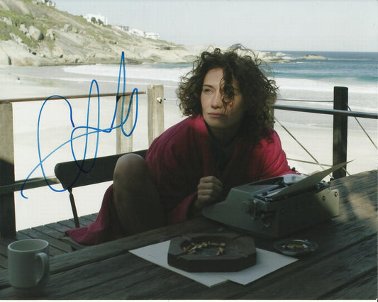 CARICE VAN HOUTEN SIGNED BLACK BUTTERFLIES 10X8 PHOTO