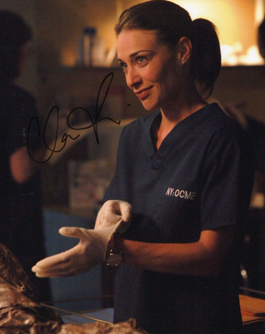 CLAIRE FORLANI SIGNED SEXY CSI NY 10X8 PHOTO (4)