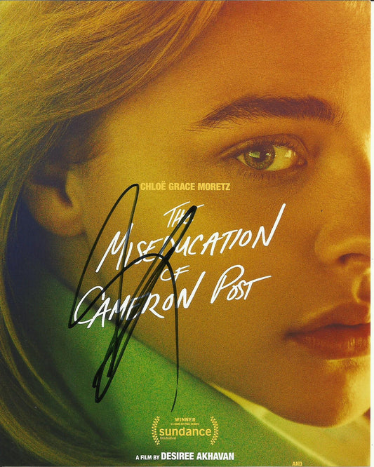 CHLOE GRACE MORETZ SIGNED SEXY 10X8 PHOTO (1)