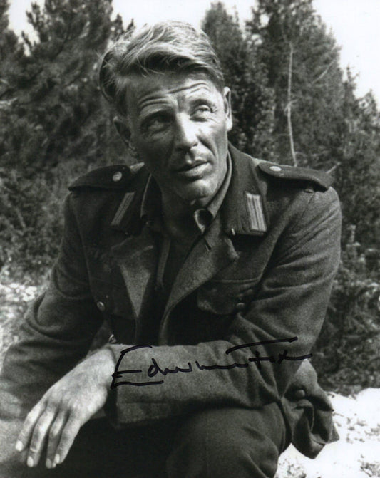 EDWARD FOX SIGNED A BRIDGE TOO FAR 8X10 PHOTO