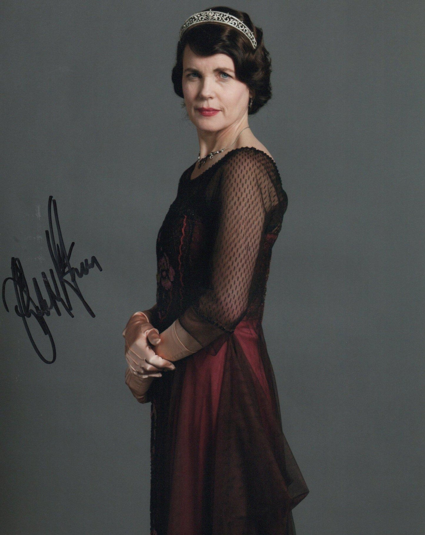 ELIZABETH McGOVERN SIGNED DOWNTON ABBEY 10X8 PHOTO (8)