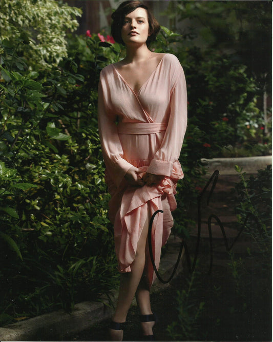ELIZABETH MOSS SIGNED SEXY 10X8 PHOTO (2)