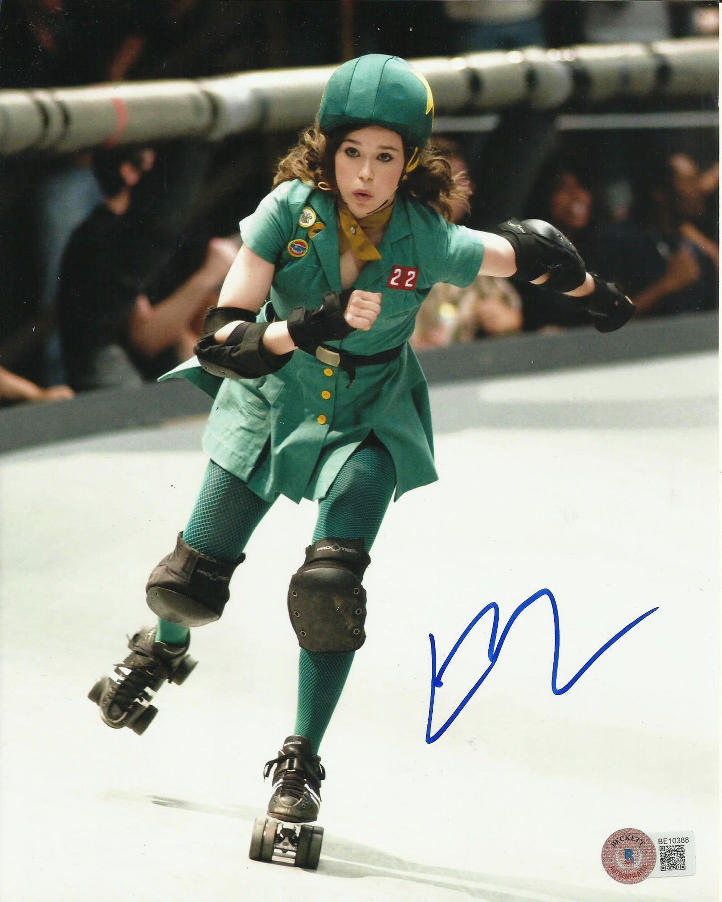 ELLIOT PAGE (ELLEN) SIGNED WHIP IT 10X8 PHOTO (1) ALSO BECKETT COA
