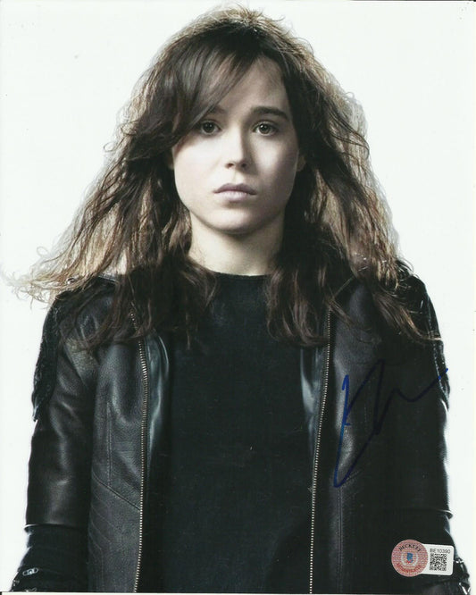 ELLIOT PAGE (ELLEN) SIGNED X-MEN 10X8 PHOTO (1)  ALSO BECKETT COA