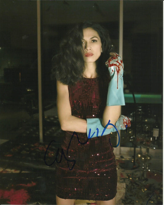 ELODIE YUNG SIGNED SEXY THE CLEANING LADY 10X8 PHOTO (1)