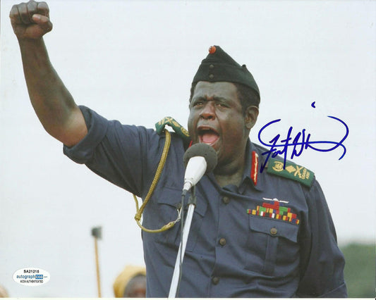 FOREST WHITAKER SIGNED THE LAST KING OF SCOTLAND 8X10 PHOTO (1) ALSO ACOA CERTIFIED
