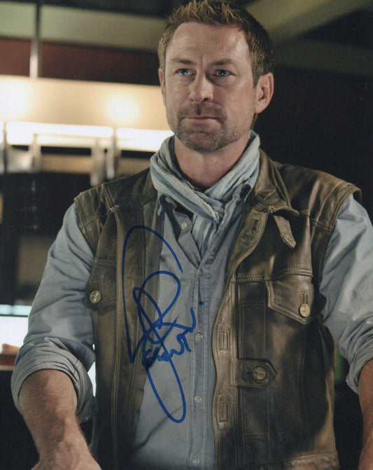 GRANT BOWLER SIGNED DEFIANCE 8X10 PHOTO HAS A CREASE