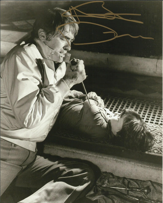 HARVEY STEPHENS SIGNED THE OMEN 8X10 PHOTO (4) ALSO ACOA WITNESSED