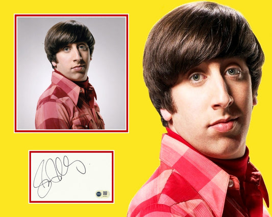SIMON HELBERG SIGNED THE BIG BANG THEORY PHOTO MOUNT ALSO ACG