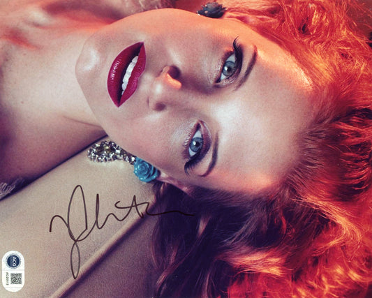 JESSICA CHASTAIN SIGNED SEXY 10X8 PHOTO (5) ALSO  ACG CERT AUTHENTICATION
