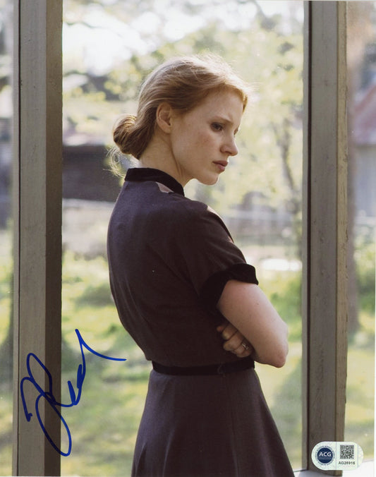 JESSICA CHASTAIN SIGNED THE HELP 10X8 PHOTO (2) ALSO ACG CERT AUTHENTICATION