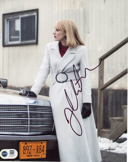 JESSICA CHASTAIN SIGNED A MOST VIOLENT YEAR 10X8 PHOTO (1) ALSO ACG CERT AUTHENTICATION