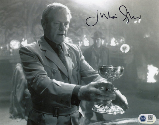 JULIAN GLOVER SIGNED INDIANA JONES 8X10 PHOTO (3) ALSO ACG CERT AUTHENTICATION