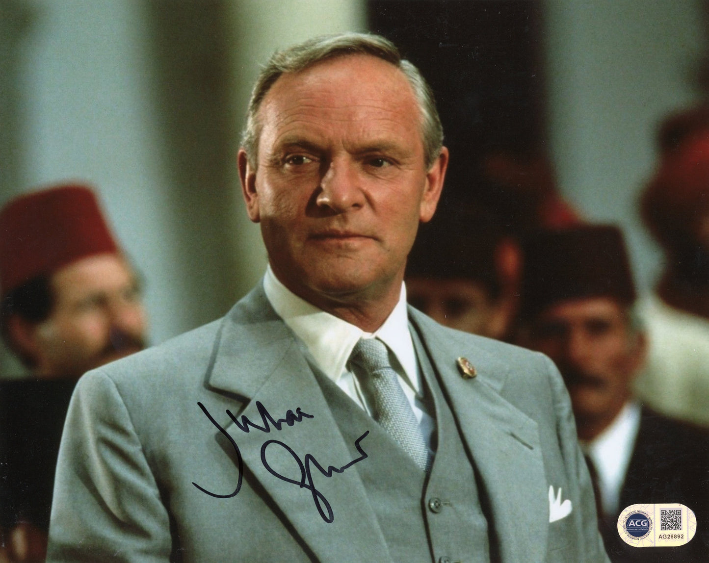 JULIAN GLOVER SIGNED INDIANA JONES 8X10 PHOTO (2) ALSO  ACG CERT AUTHENTICATION