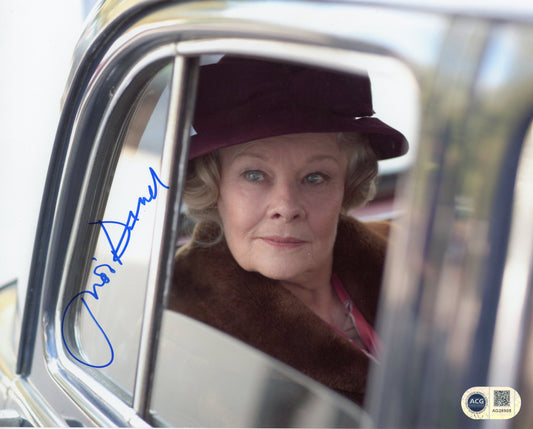 JUDI DENCH SIGNED 10X8 PHOTO ALSO  ACG CERT AUTHENTICATION