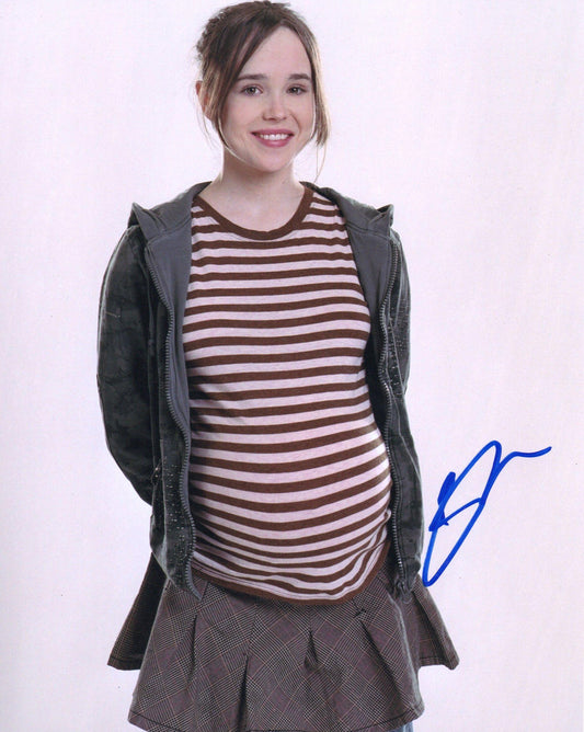 ELLIOT PAGE (ELLEN) SIGNED JUNO 10X8 PHOTO (4)