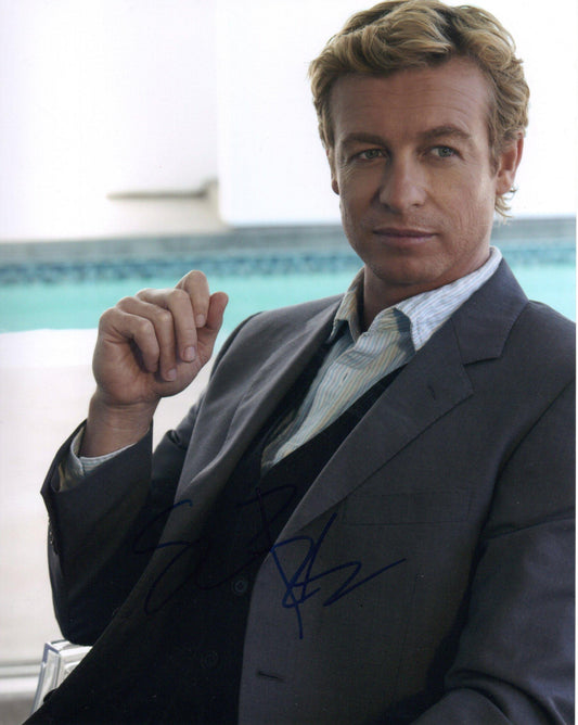 SIMON BAKER SIGNED THE MENTALIST 8X10 PHOTO (1)