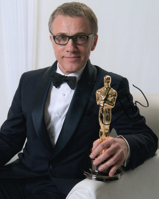 CHRISTOPH WALTZ SIGNED OSCAR 8X10 PHOTO