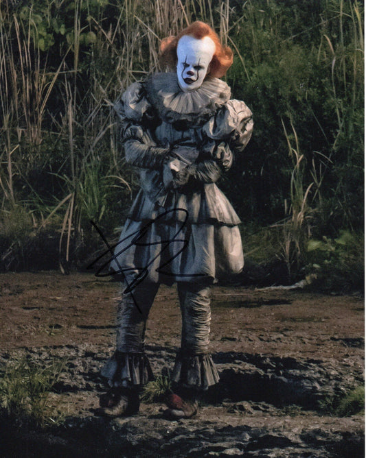 BILL SKARSGARD SIGNED IT PENNYWISE 8X10 PHOTO