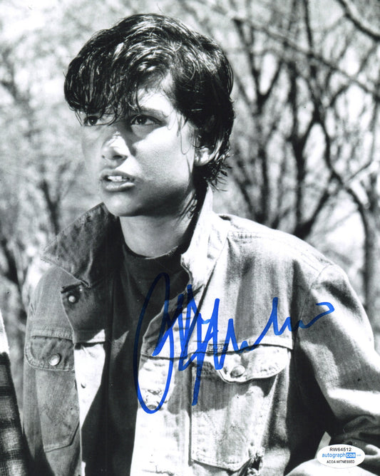 RALPH MACCHIO SIGNED THE OUTSIDERS 8X10 PHOTO (2) ALSO ACOA CERTIFIED