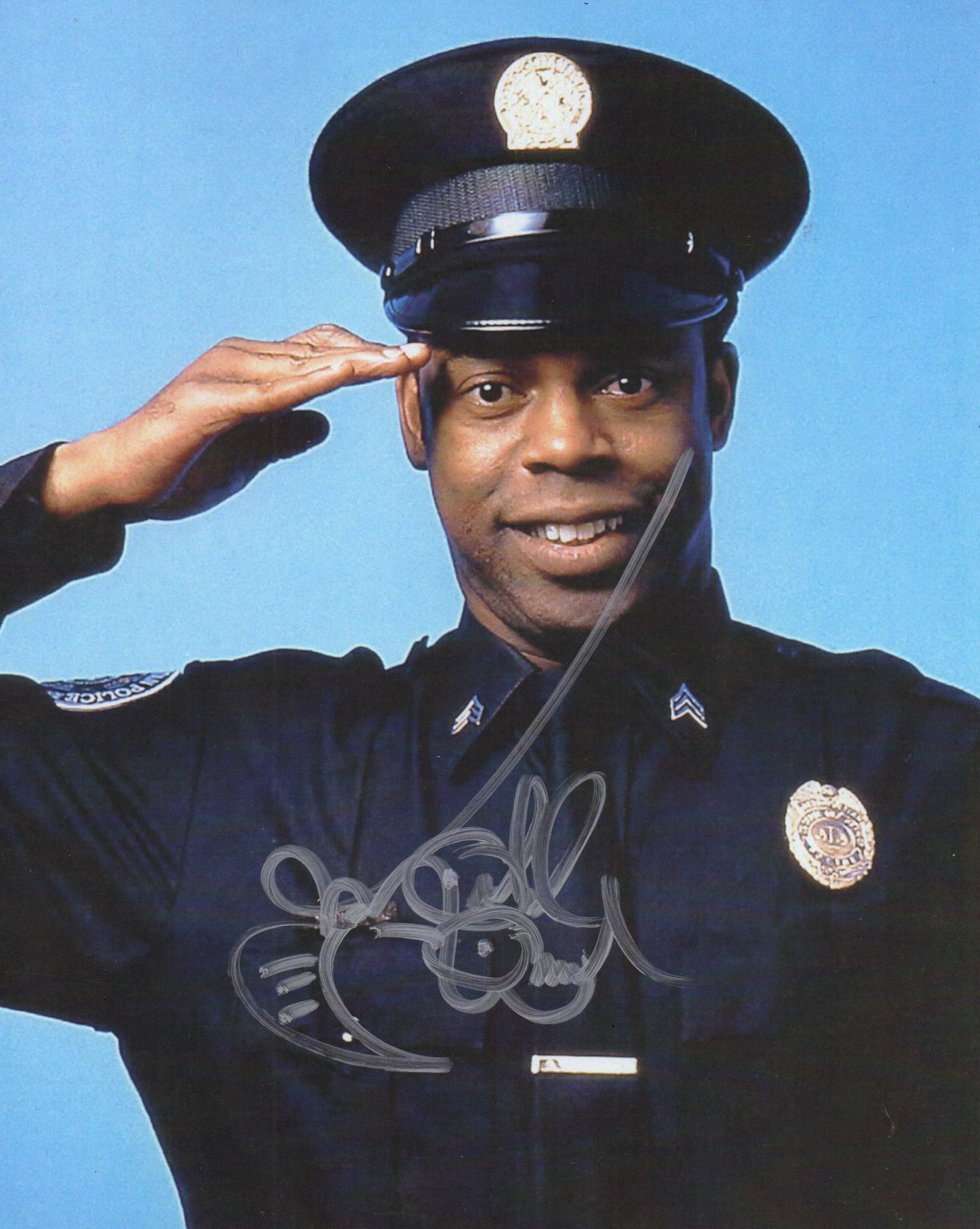 MICHAEL WINSLOW SIGNED POLICE ACADEMY PHOTO/CARD (1)