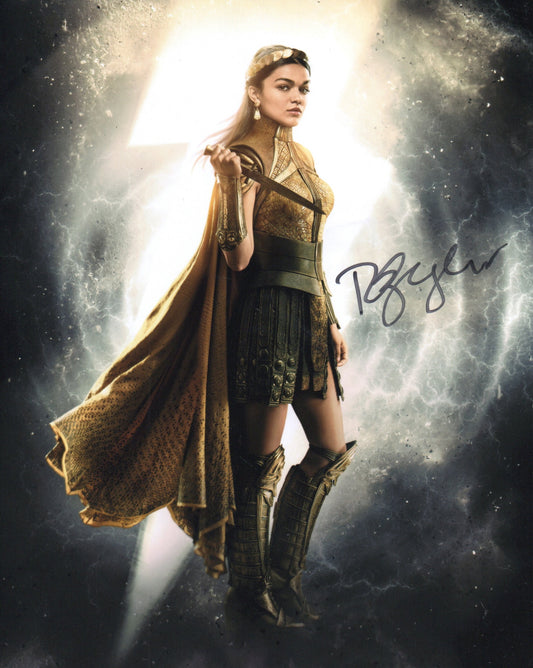 RACHEL ZEGLER SIGNED SHAZAM 10X8 PHOTO