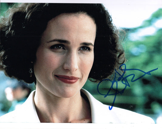 ANDIE MacDOWELL SIGNED FOUR WEDDINGS 10X8 PHOTO (1)