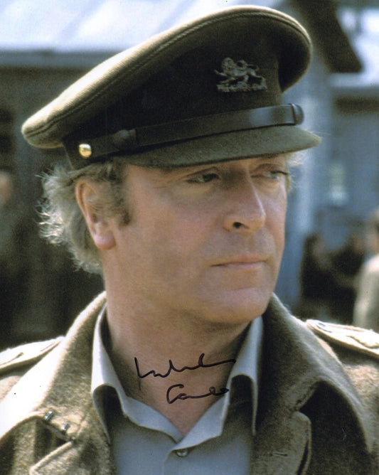 MICHAEL CAINE SIGNED ESCAPE TO VICTORY 8X10 PHOTO