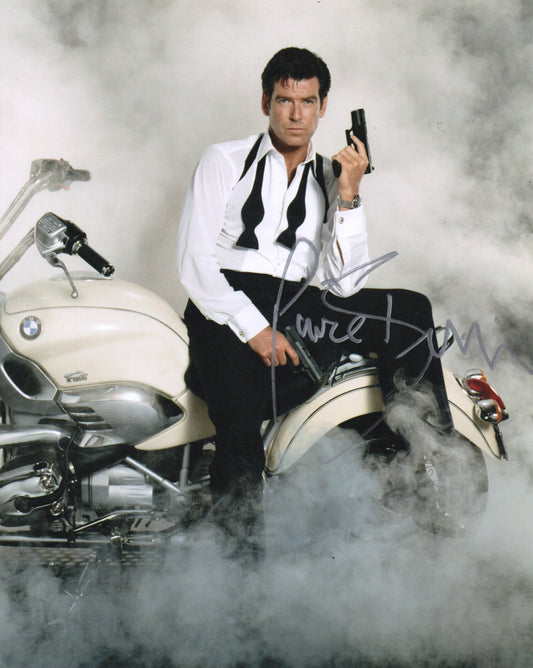 PIERCE BROSNAN SIGNED JAMES BOND 8X10 PHOTO (2)