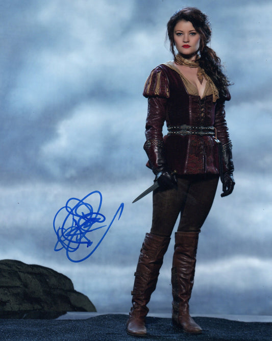 EMILIE DE RAVIN SIGNED SEXY ONCE UPON A TIME 10X8 PHOTO (2)