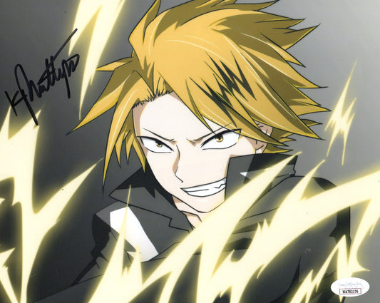 KYLE PHILLIPS SIGNED MY HERO ACADEMIA PHOTO ALSO JSA