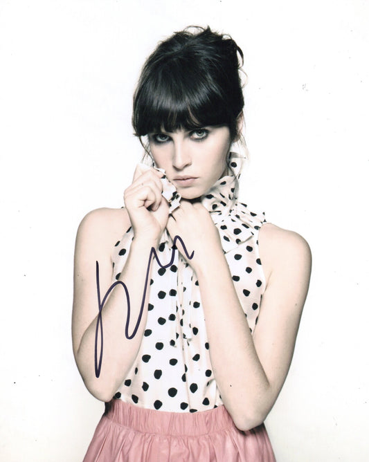 FELICITY JONES SIGNED SEXY 10X8 PHOTO