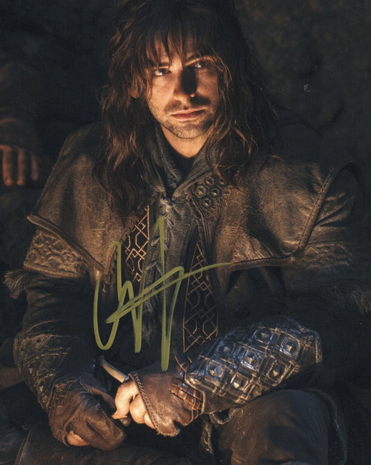 AIDAN TURNER SIGNED THE HOBBIT 8X10 PHOTO
