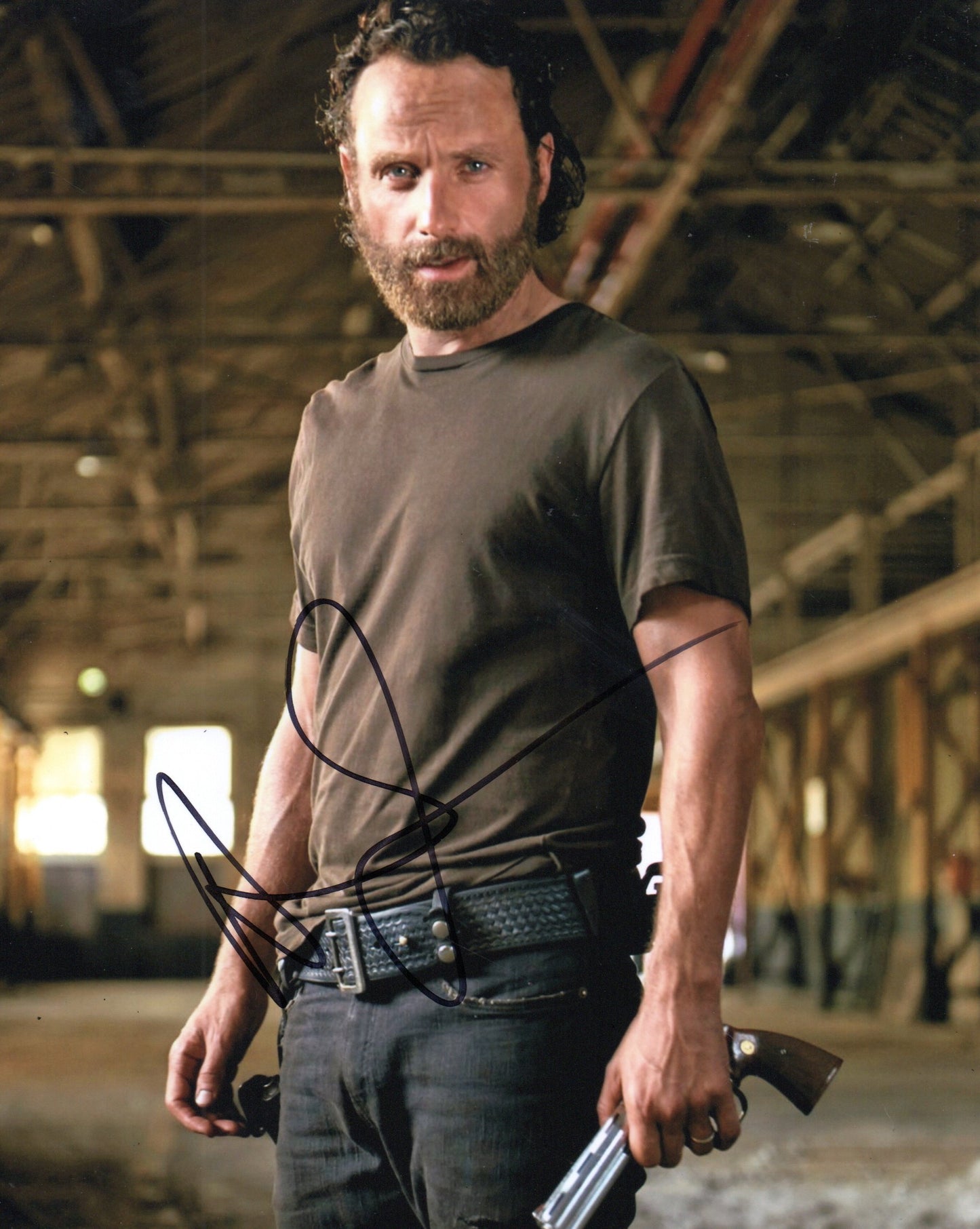 ANDREW LINCOLN SIGNED THE WALKING DEAD PHOTO (4)