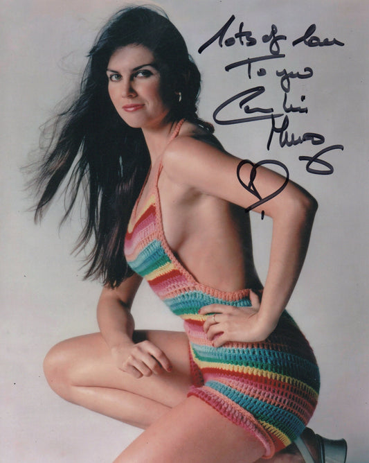 CAROLINE MUNRO SIGNED SEXY 10X8 PHOTO (18)