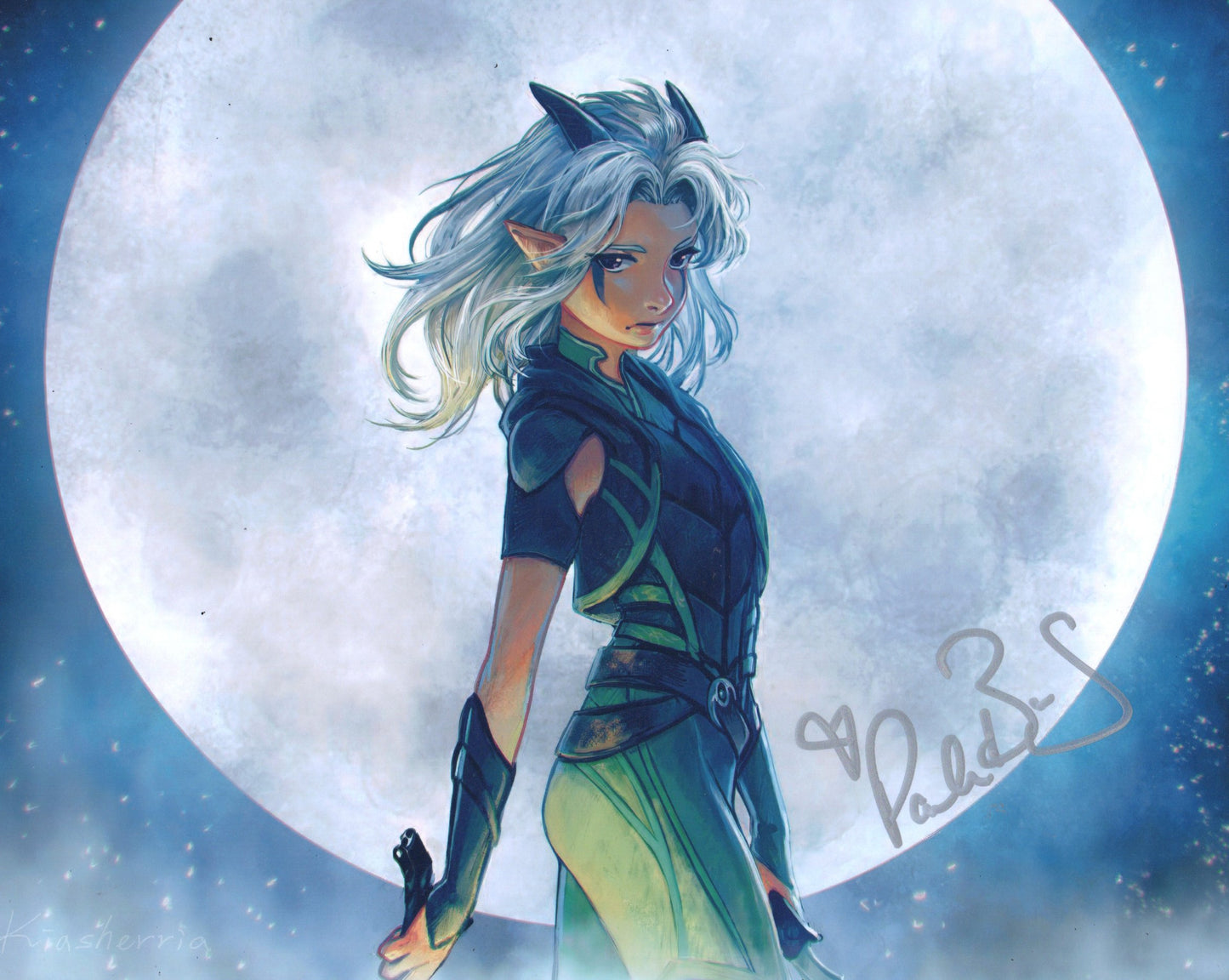 PAULA BURROWS SIGNED RAYLA THE DRAGON PRINCE 10X8 PHOTO (1)